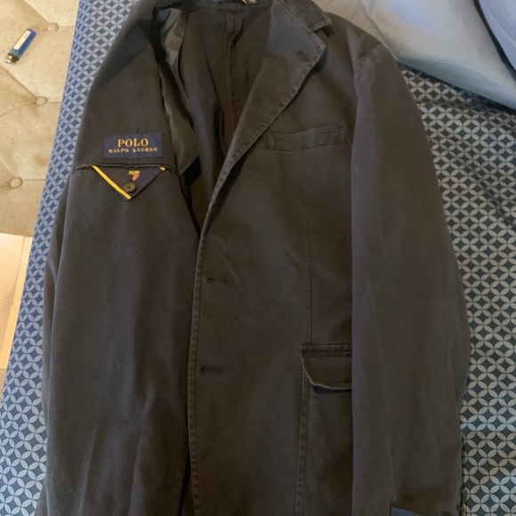 Off White Sneakers Sz 8…Polo Ralph Lauren Blazer Sz S and a Polo Button up Sz S - Picture 2 of 3